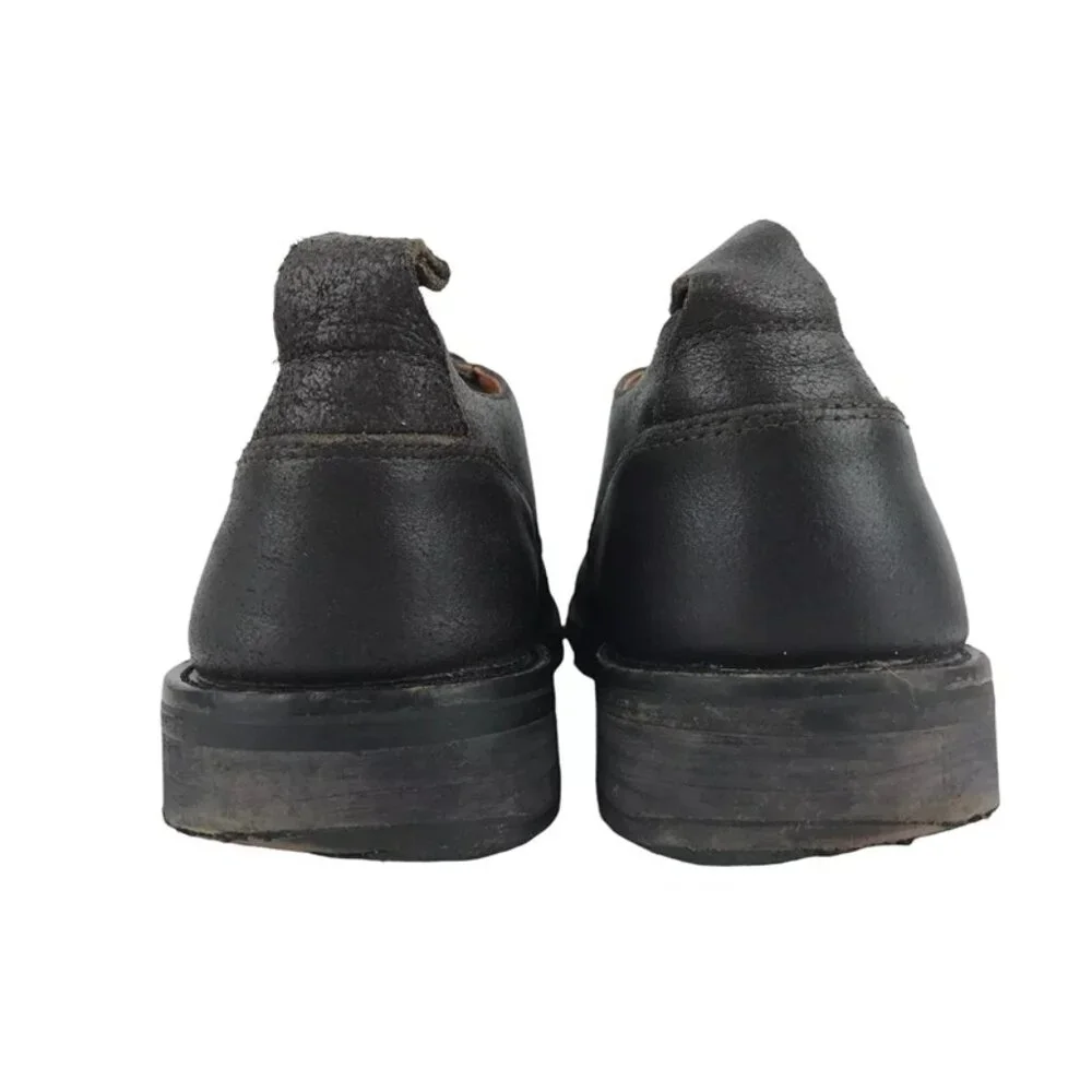 Medium Mens Dark Brown Round Toe Lace‎ Up Derby Dress Shoes Size US 10.5